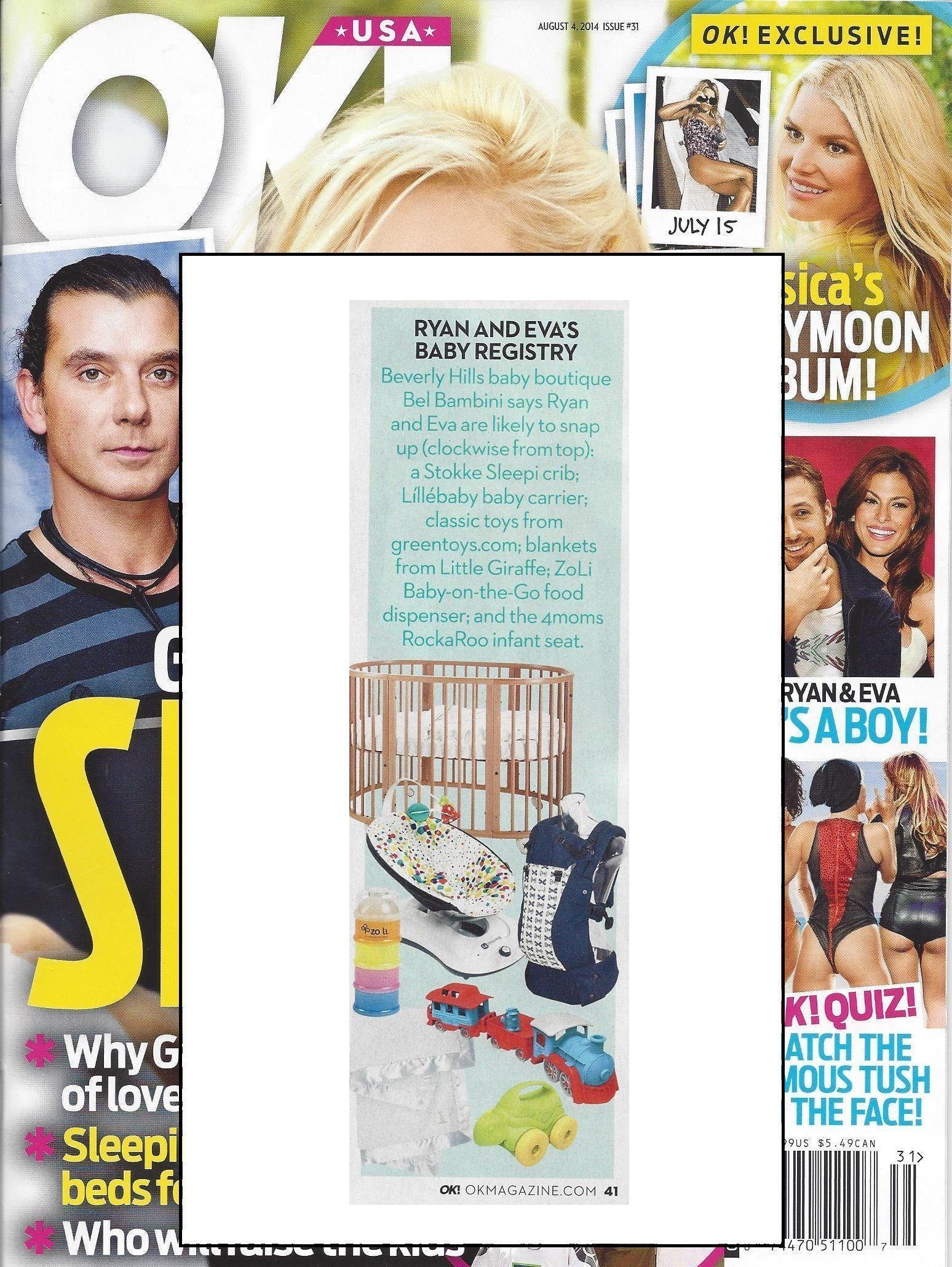The perfect baby gift, as seen in Aug. 2014 issue of OK! Magazine.