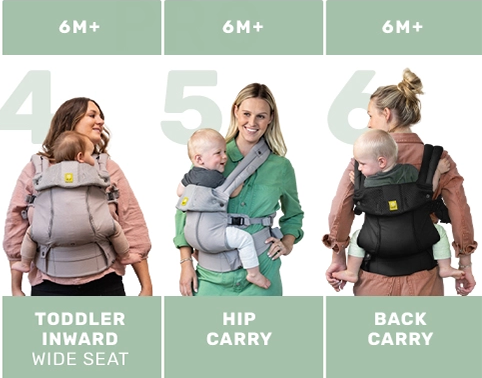 COMPLETE Baby Carrier All Weather Grey LILLEbaby