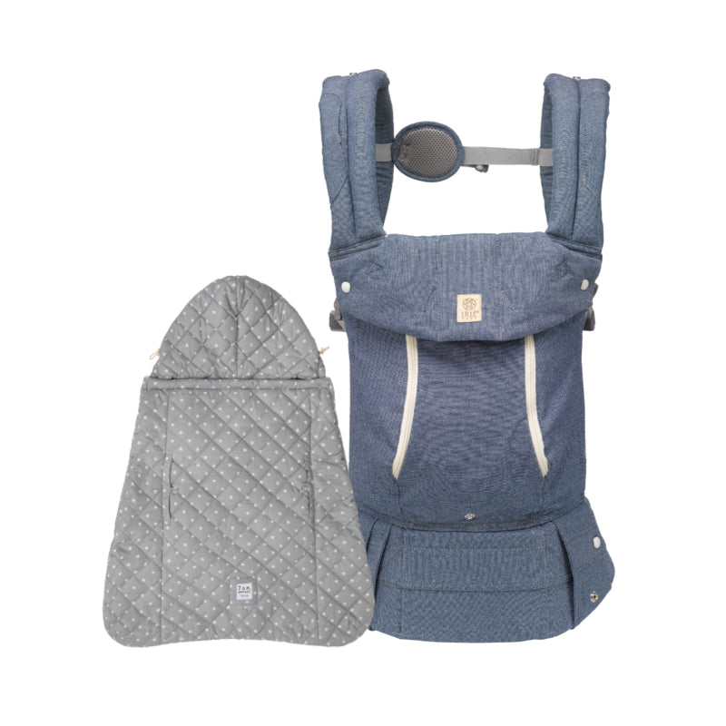 All seasons in chambray and K-poncho in gray stars bundle