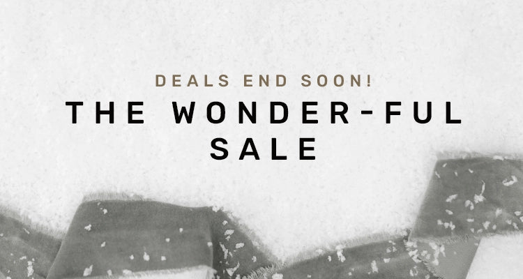 deals end soon! the wonder-ful sale